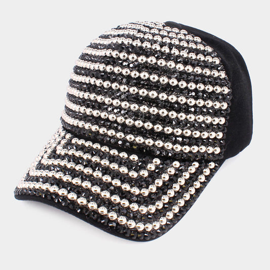 HATEGORY Bling Studded Baseball Cap