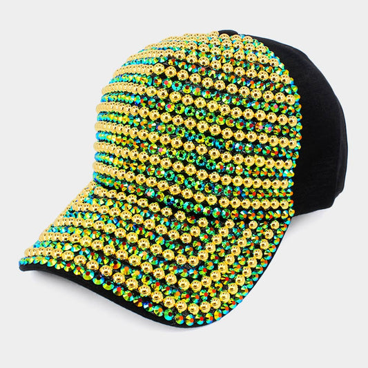 HATEGORY Bling Studded Baseball Cap