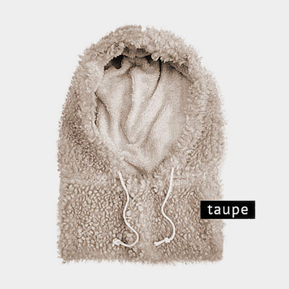 HATEGORY Teddy String Closure Scarf Hooded Hat