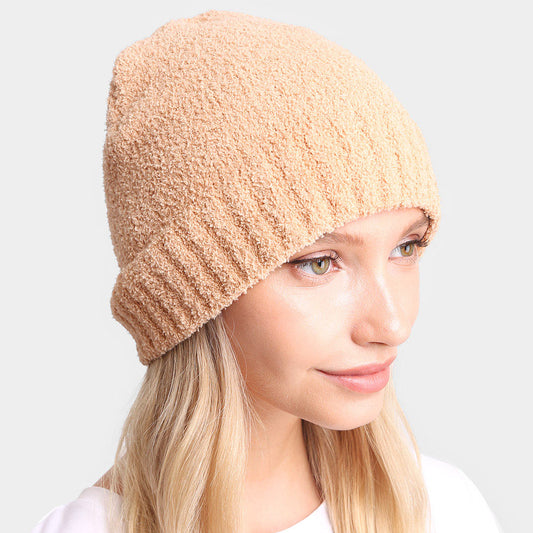 HATEGORY Solid Knit Beanie Hat
