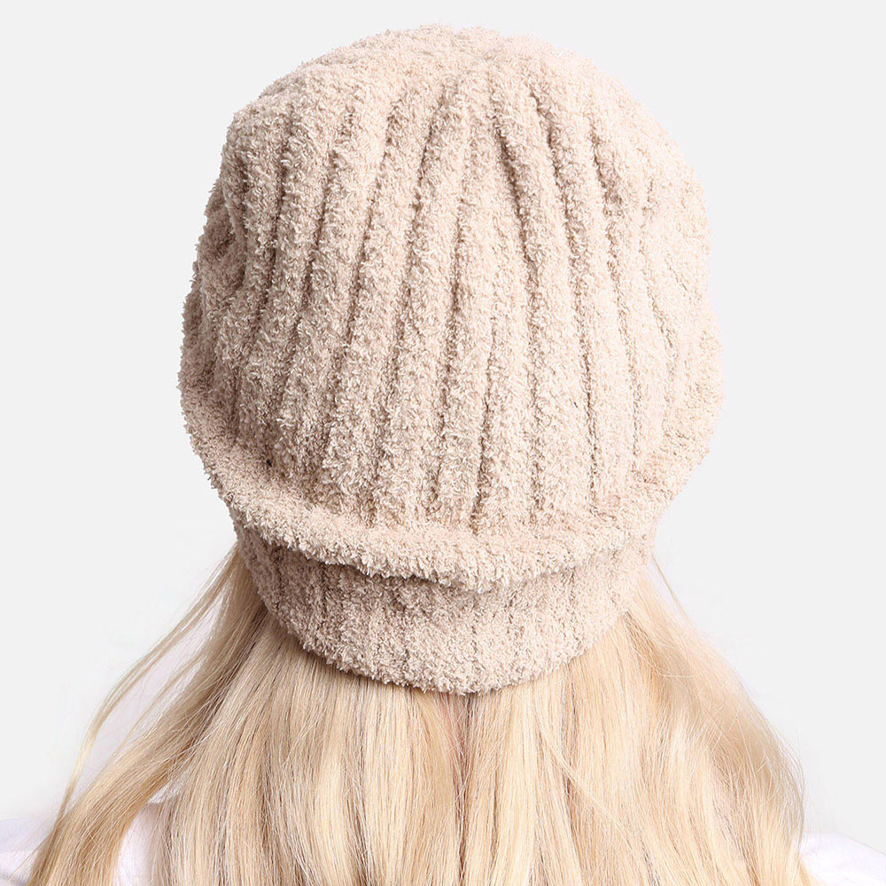 HATEGORY Soft Solid Knit Beanie Hat