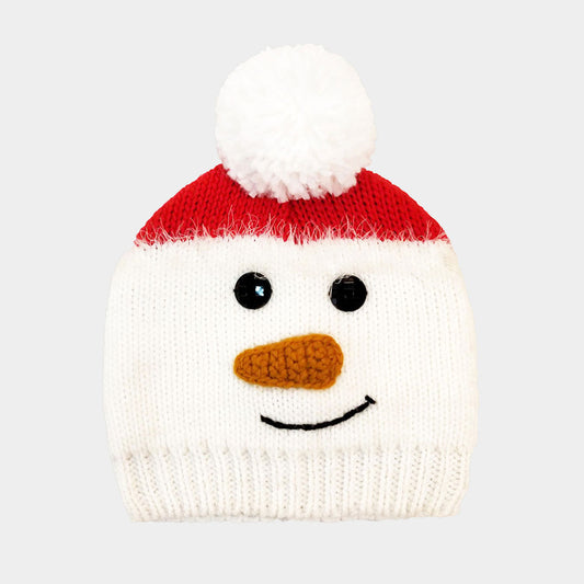 HATEGORY Holiday Yarn Pom Beanie Hat