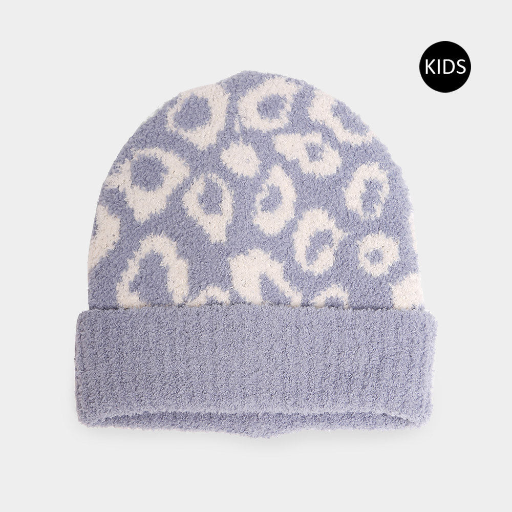 HATEGORY Leopard Patterned Kids Beanie Hat