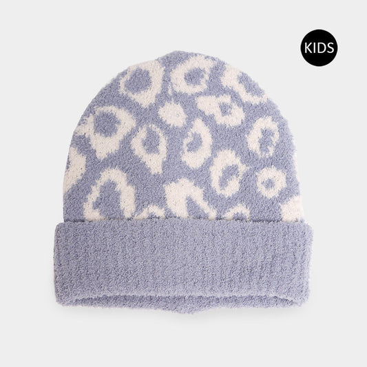 HATEGORY Leopard Patterned Kids Beanie Hat