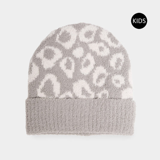 HATEGORY Leopard Patterned Kids Beanie Hat