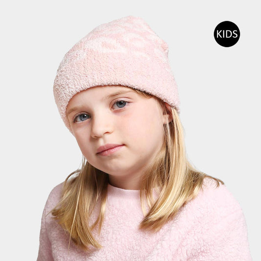 HATEGORY Leopard Patterned Kids Beanie Hat