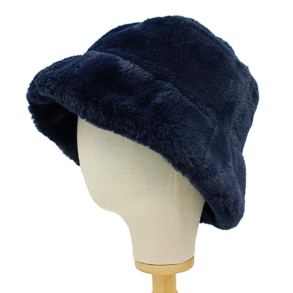 HATEGORY Faux Fur Bucket Hat
