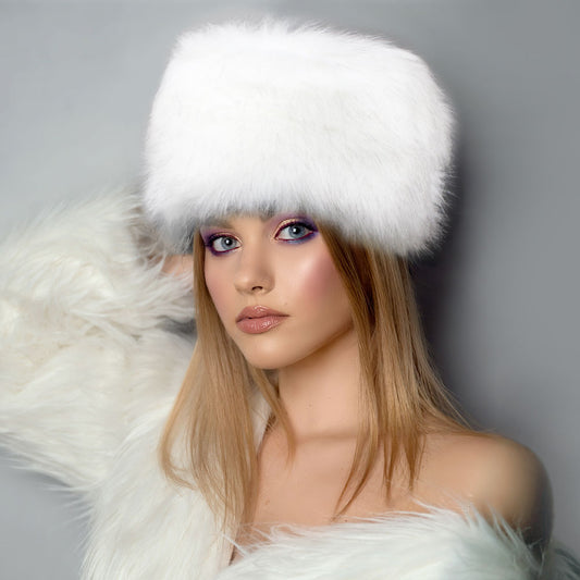 HATEGORY Faux Fur Bucket Hat