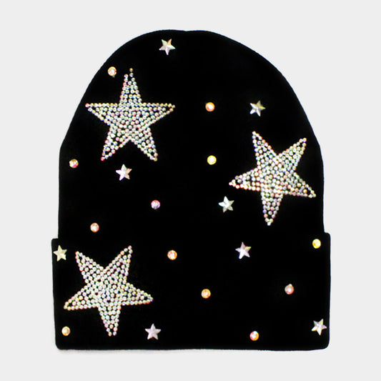 HATEGORY Bling Star Beanie Hat