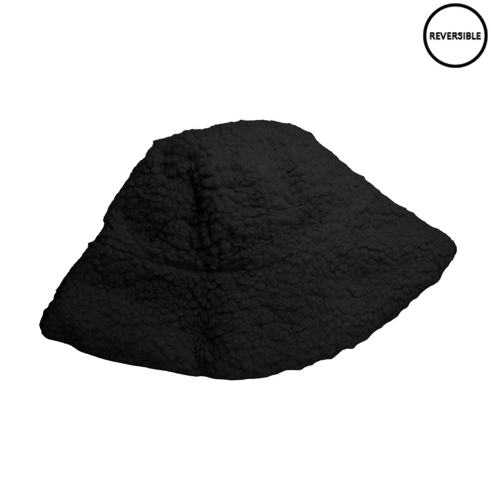 HATEGORY Faux Fur Sherpa Reversible Bucket Hat