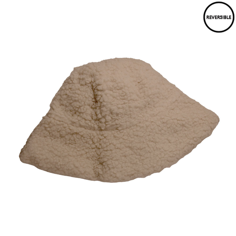 HATEGORY Faux Fur Sherpa Reversible Bucket Hat