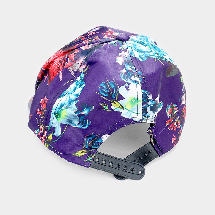 HATEGORY Floral Print Baseball Cap