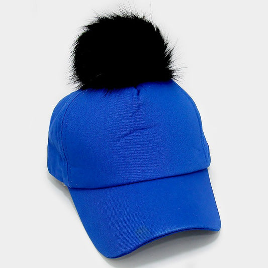 HATEGORY Detachable pom pom baseball cap