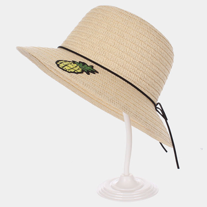 HATEGORY Pineapple Patch Paper Straw Sun Hat