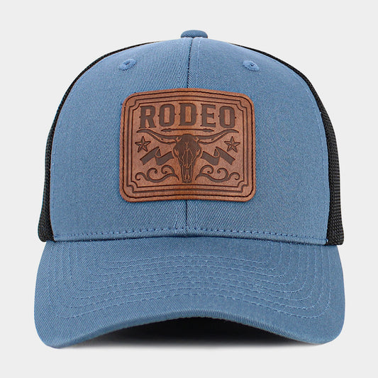 HATEGORY RODEO Steer Head Patch Pointed Mesh Back Trucker Hat