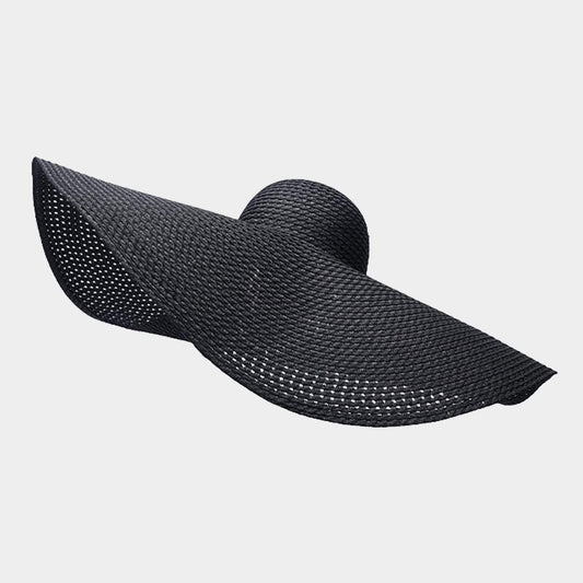 HATEGORY Open Weave Wire Brim Straw Sun Hat