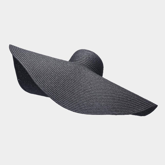 HATEGORY Solid Straw Sun Hat