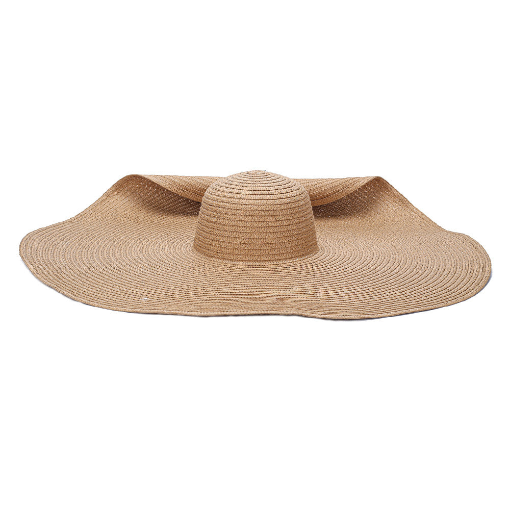 HATEGORY Solid Straw Sun Hat