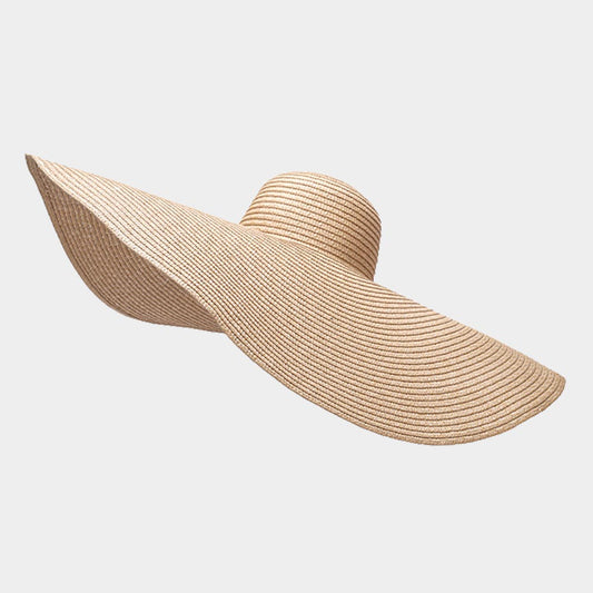 HATEGORY Solid Straw Sun Hat