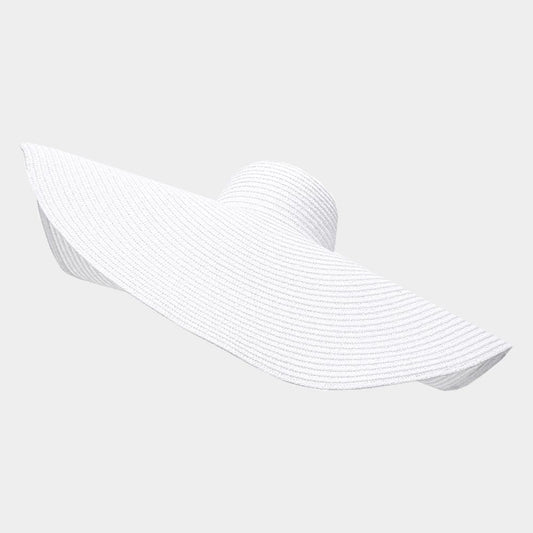 HATEGORY Solid Straw Sun Hat