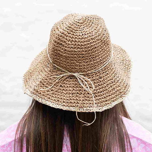 HATEGORY Foldable Raffia Pointed Sun Hat