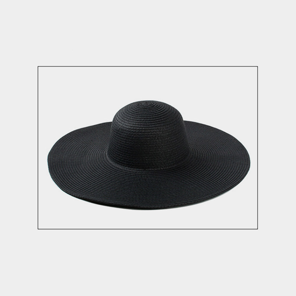 HATEGORY Solid Straw Sun Hat
