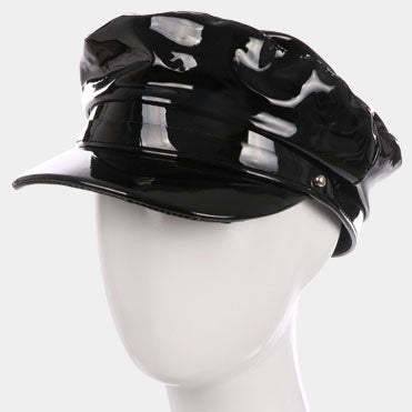 HATEGORY Faux Patent Leather Boy Cab
