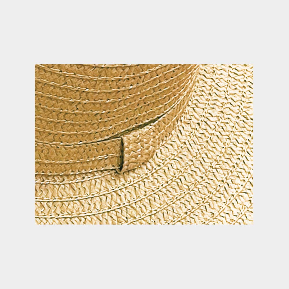 HATEGORY Solid Straw Sun Hat