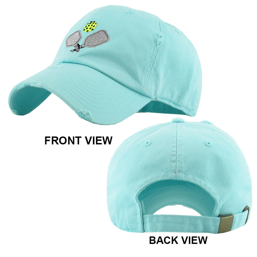 HATEGORY Pickleball Paddle Ball Vintage Baseball Cap