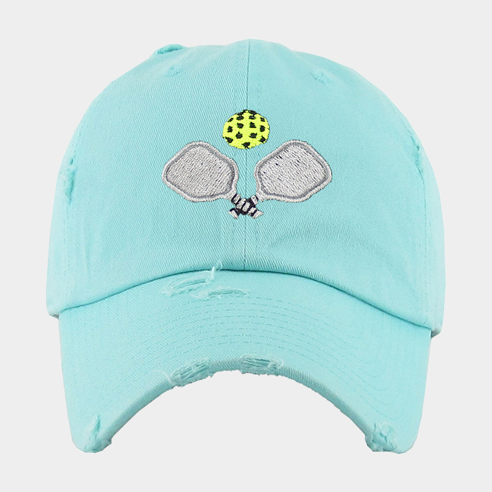 HATEGORY Pickleball Paddle Ball Vintage Baseball Cap