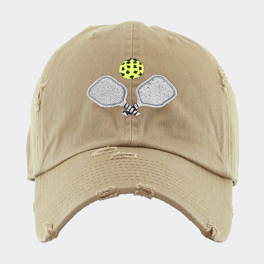 HATEGORY Pickleball Paddle Ball Vintage Baseball Cap