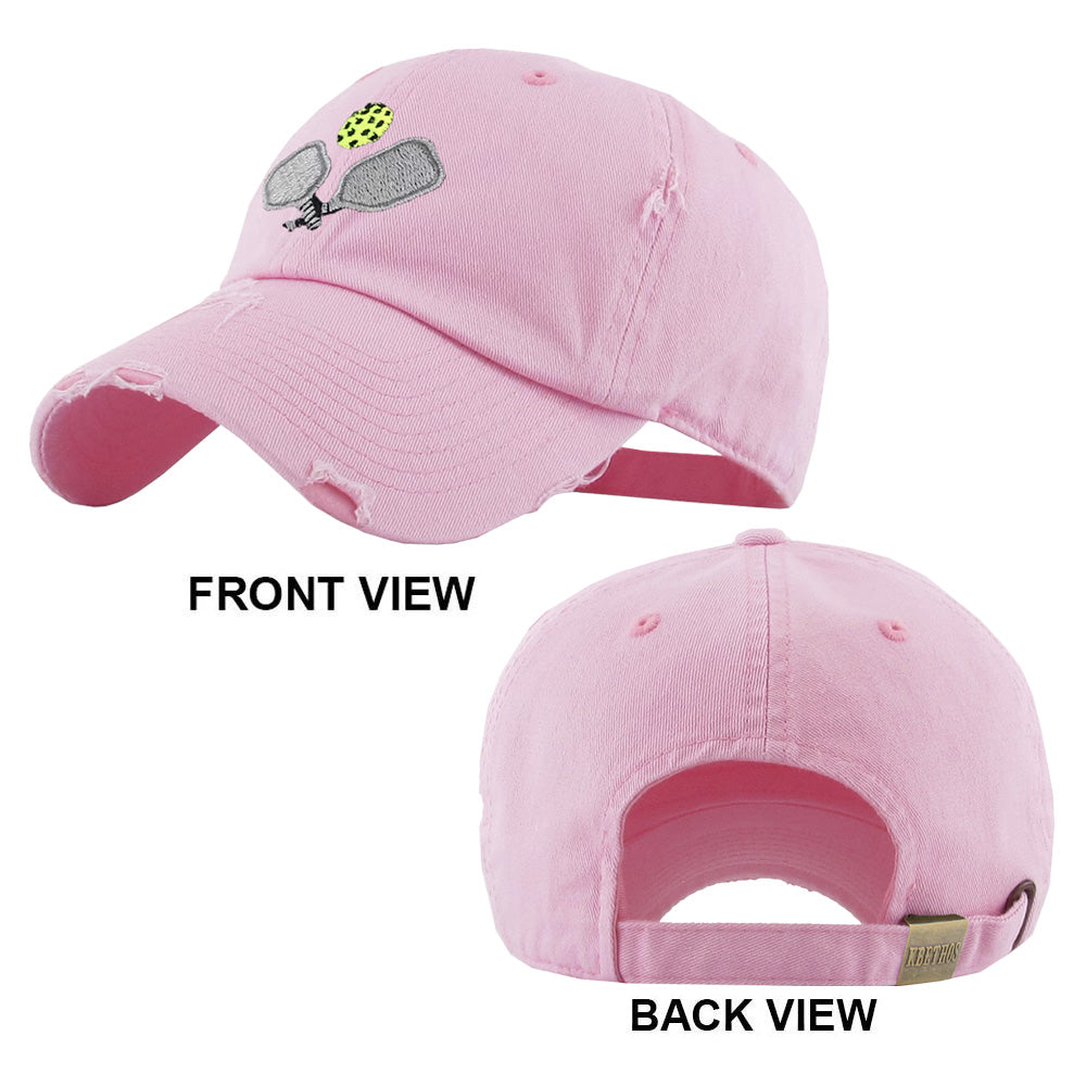 HATEGORY Pickleball Paddle Ball Vintage Baseball Cap