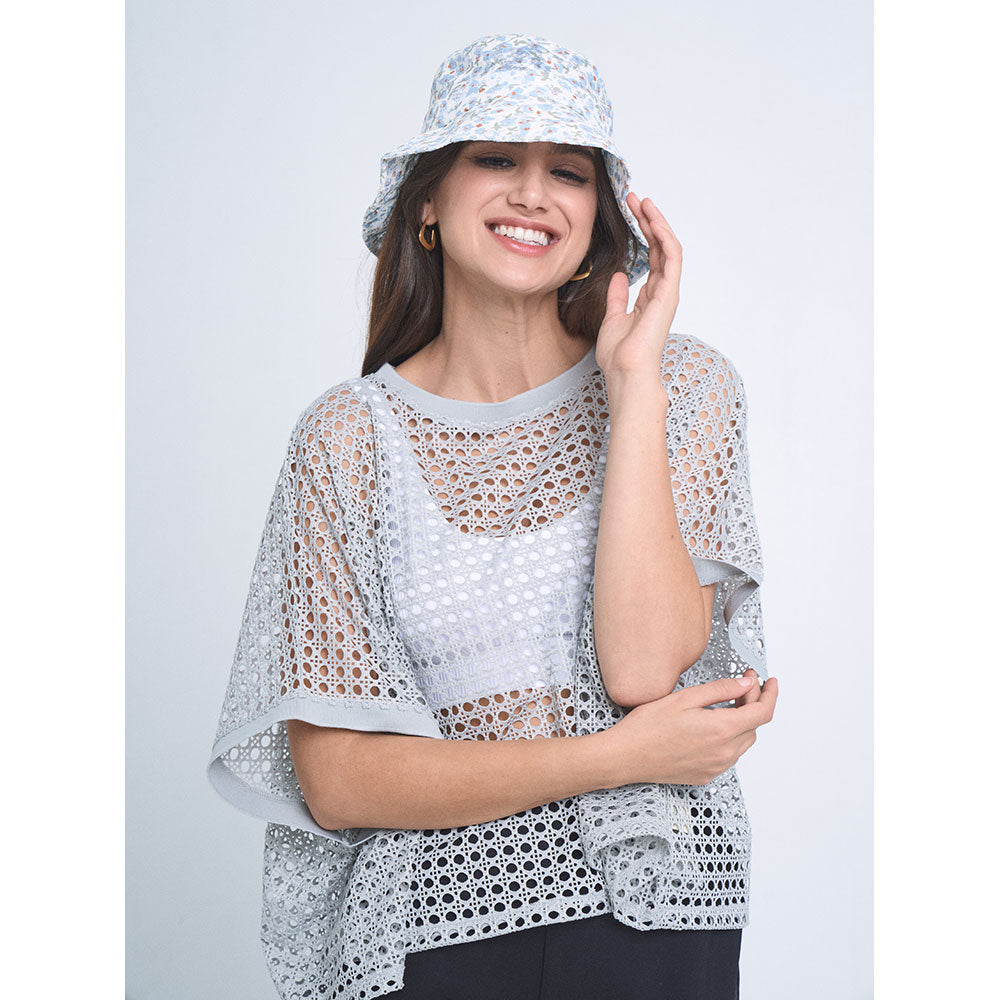 HATEGORY Flower Patterned Bucket Hat