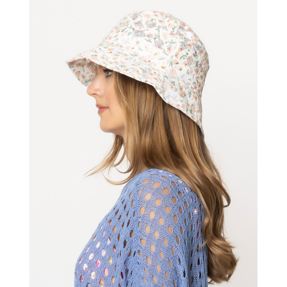 HATEGORY Flower Patterned Bucket Hat