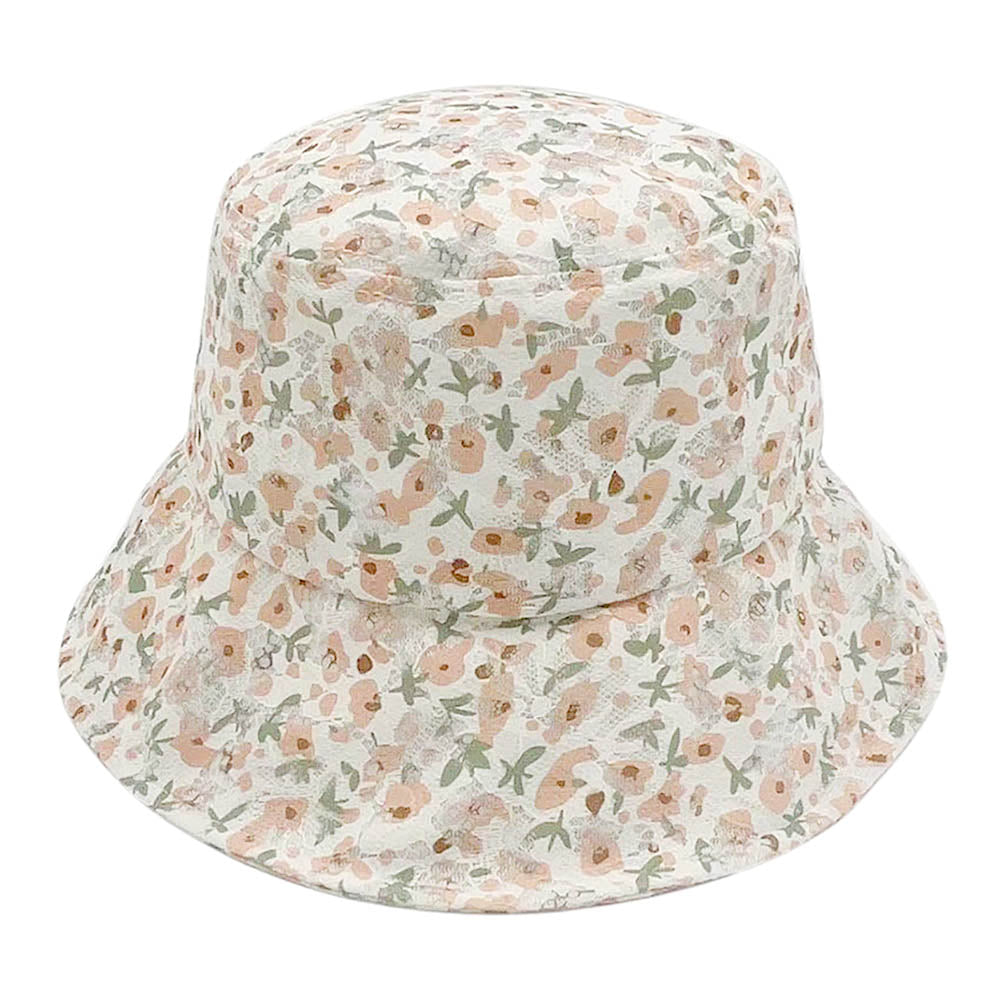 HATEGORY Flower Patterned Bucket Hat