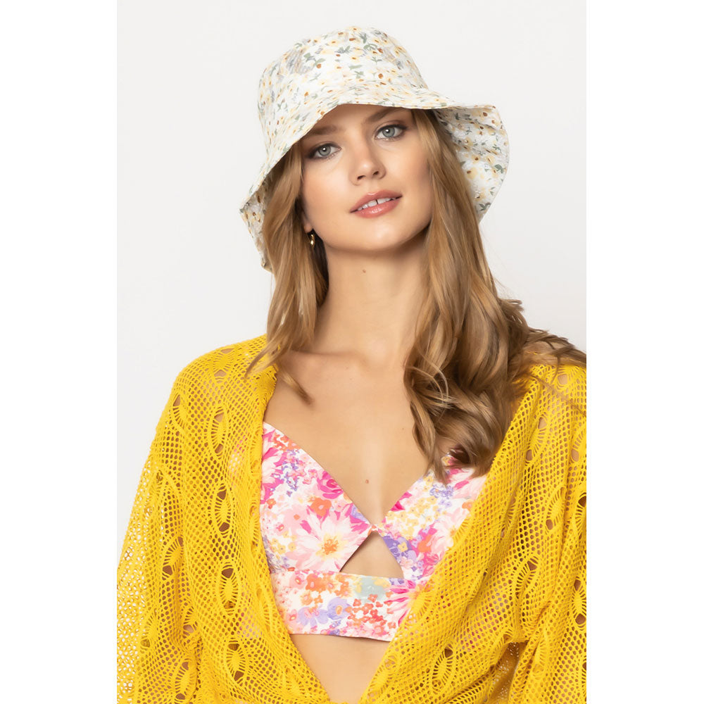 HATEGORY Flower Patterned Bucket Hat