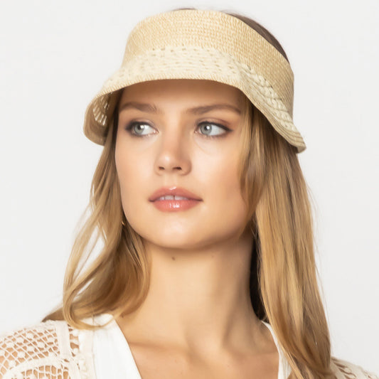 HATEGORY Straw Visor Sun Hat