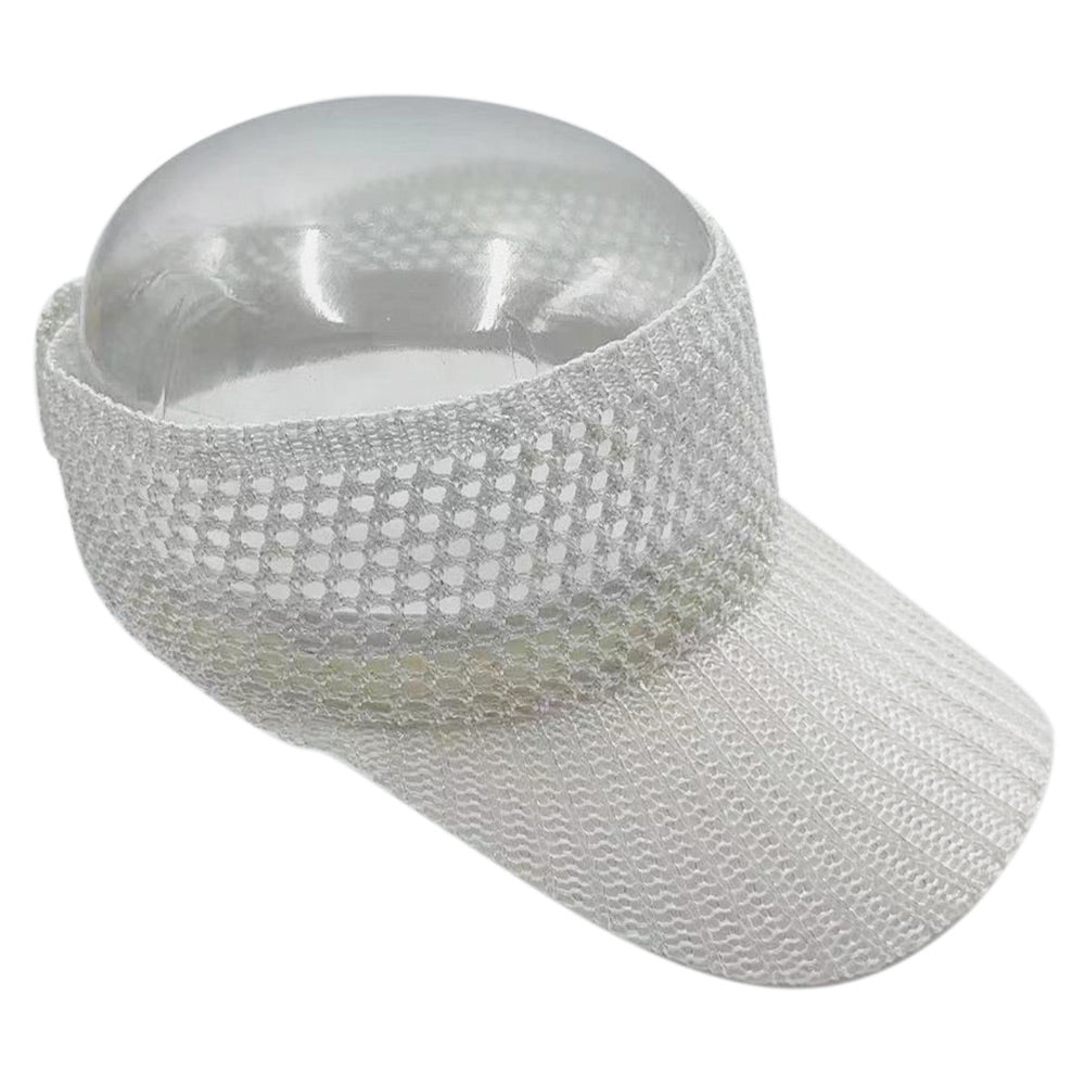 HATEGORY Lurex Metallic Visor Sun Hat