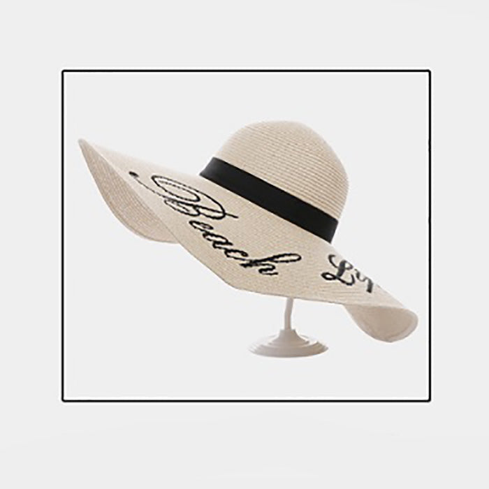 HATEGORY 'Beach Life' Straw Floppy Sun Hat
