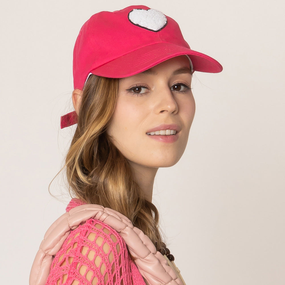 HATEGORY Heart Embroidered Baseball Cap