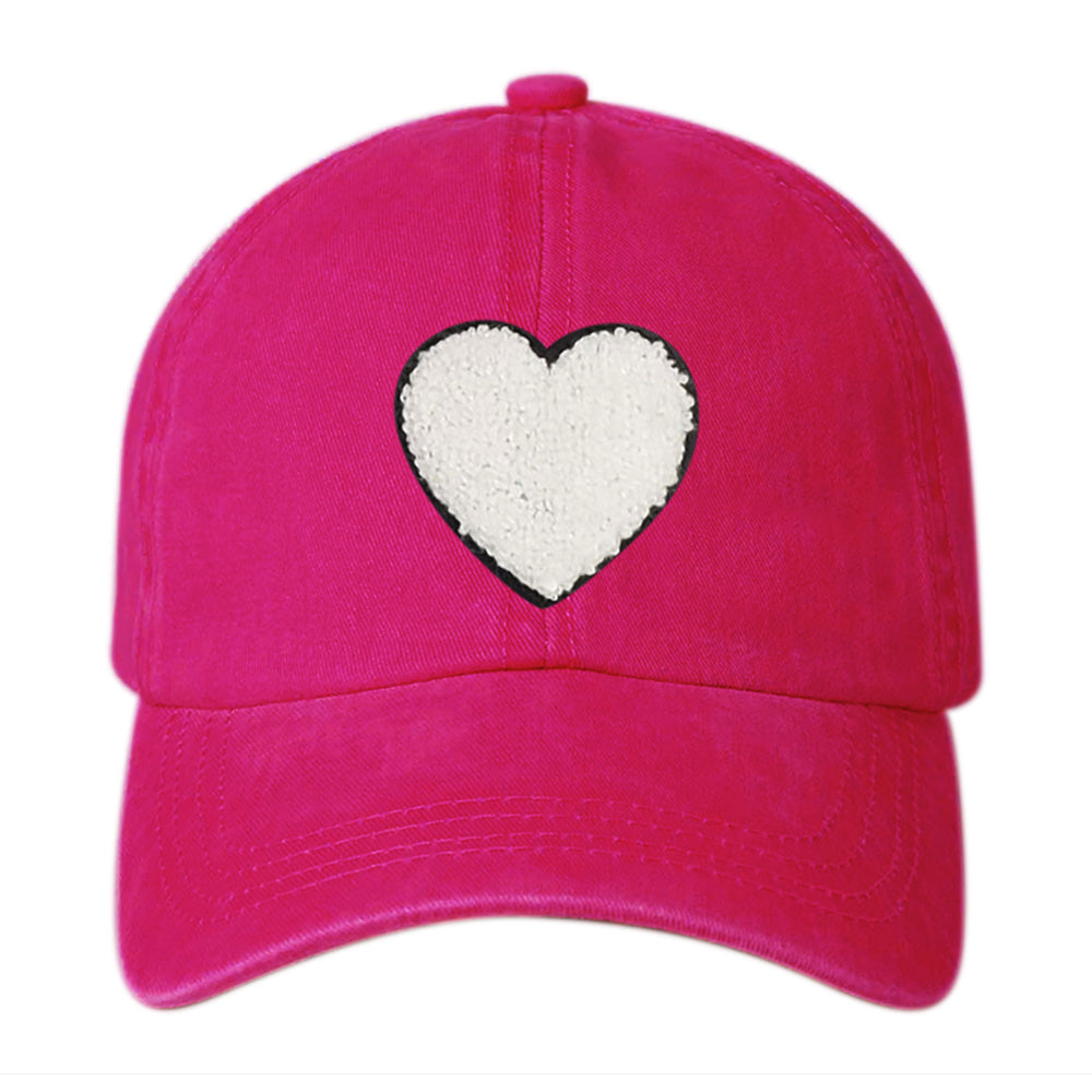 HATEGORY Heart Embroidered Baseball Cap