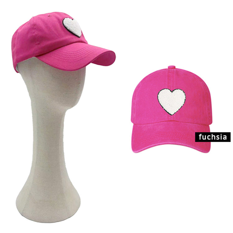 HATEGORY Heart Embroidered Baseball Cap