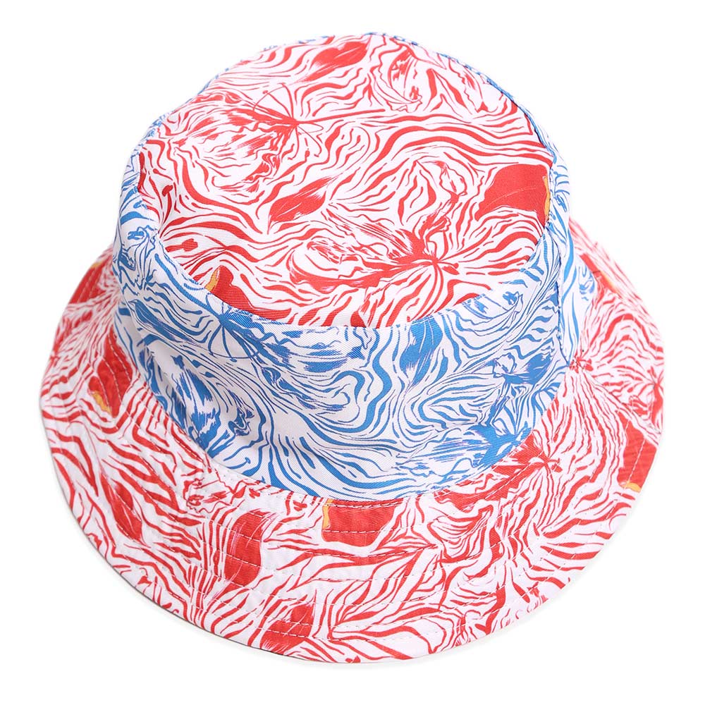 HATEGORY Reversible Abstract Patterned Bucket Hat