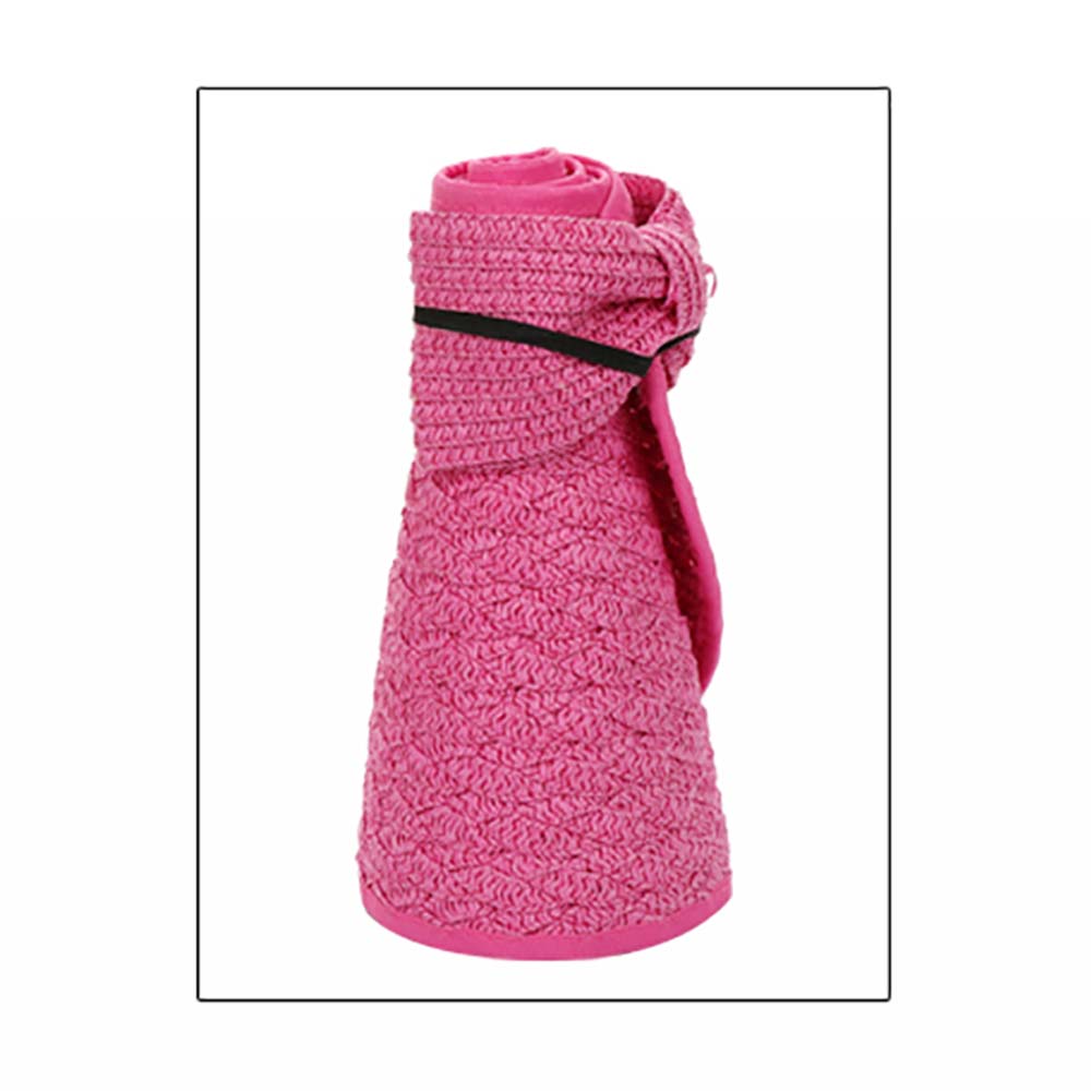 HATEGORY Bow Back Paper Roll Up Visor Hat