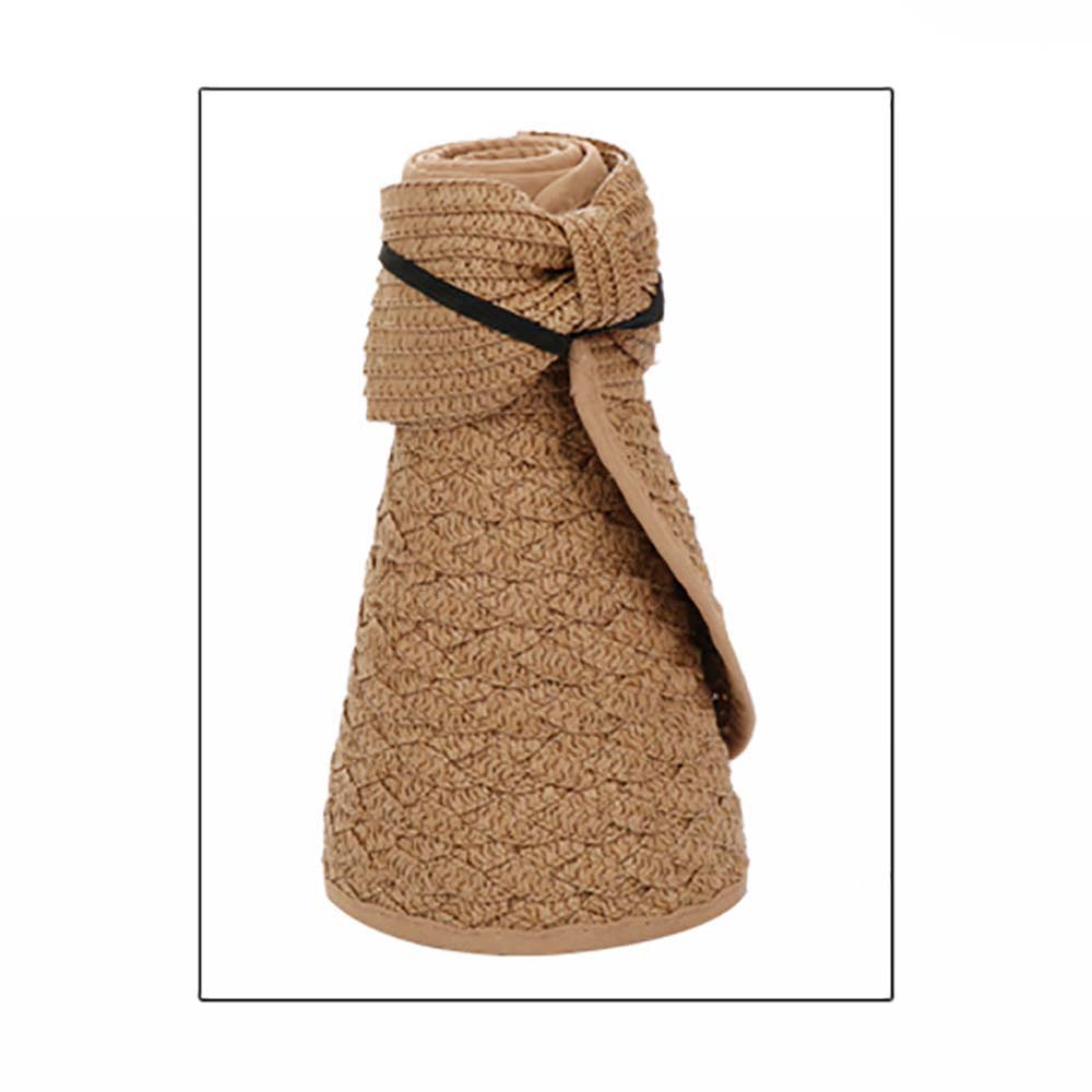HATEGORY Bow Back Paper Roll Up Visor Hat