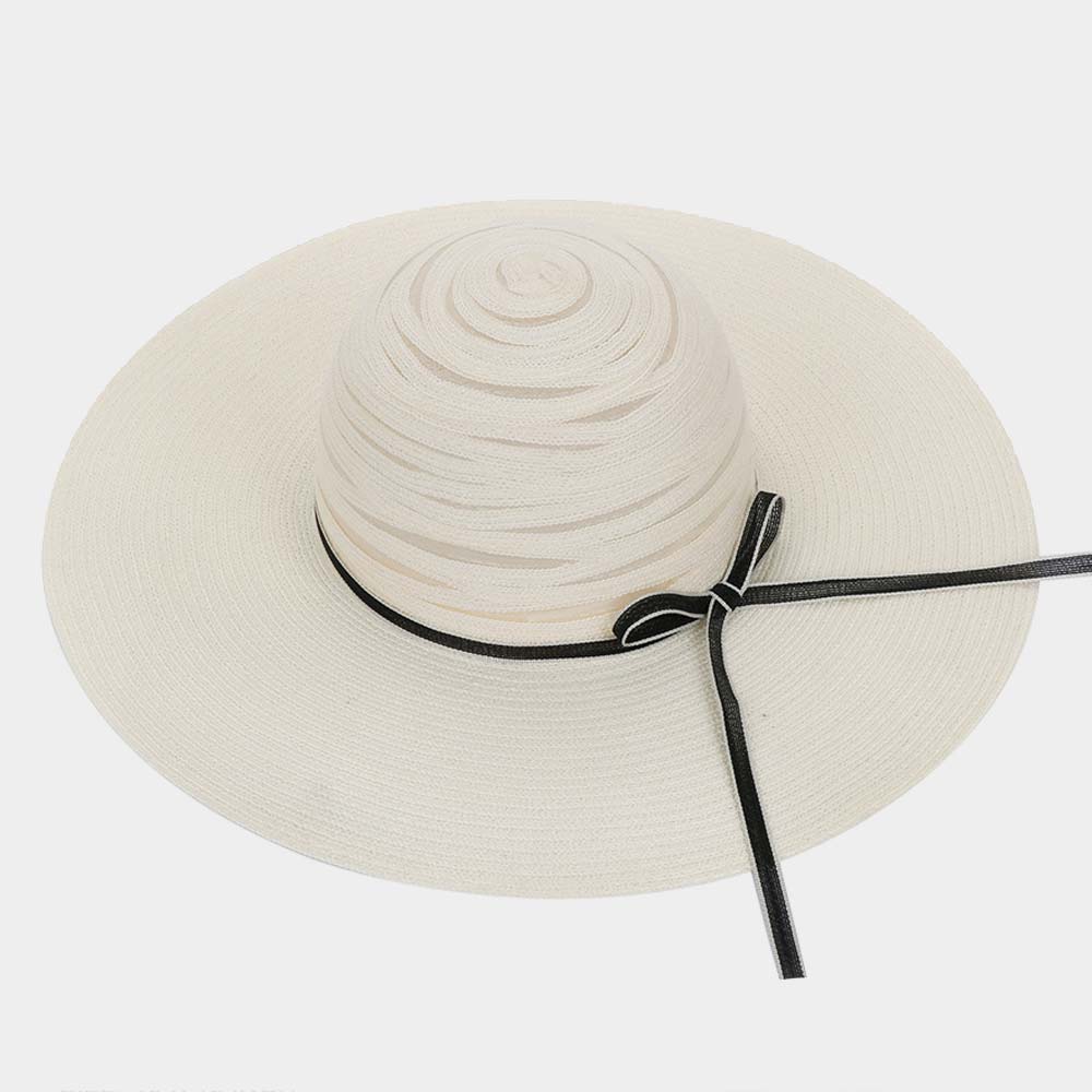 HATEGORY Straw Bow Beach Sun Hat