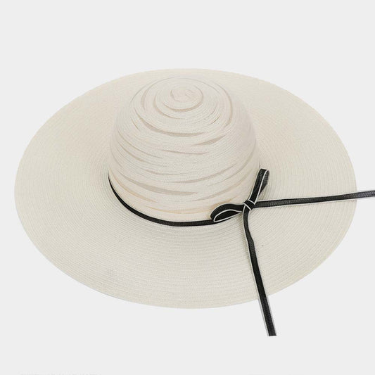 HATEGORY Straw Bow Beach Sun Hat