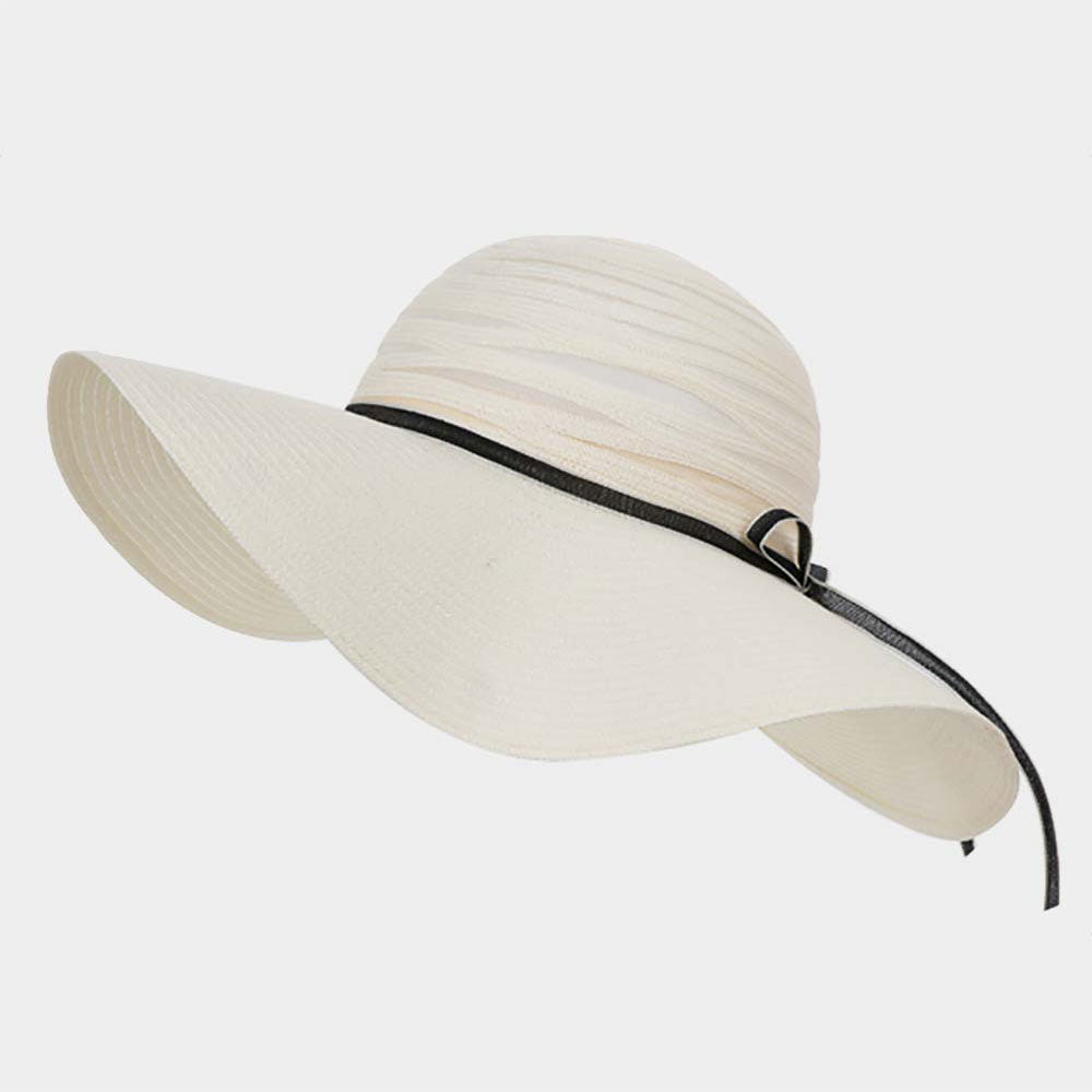 HATEGORY Straw Bow Beach Sun Hat