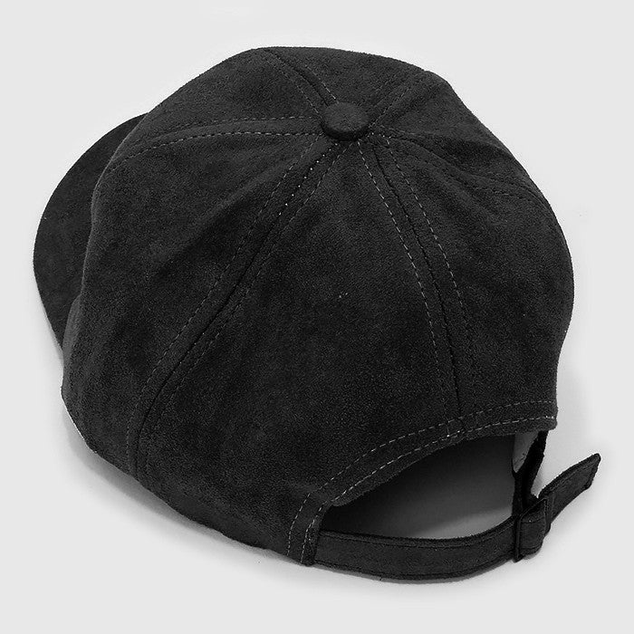 HATEGORY Faux suede baseball cap