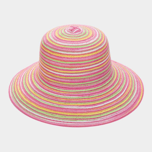 HATEGORY Colorful Straw Summer Sun Hat